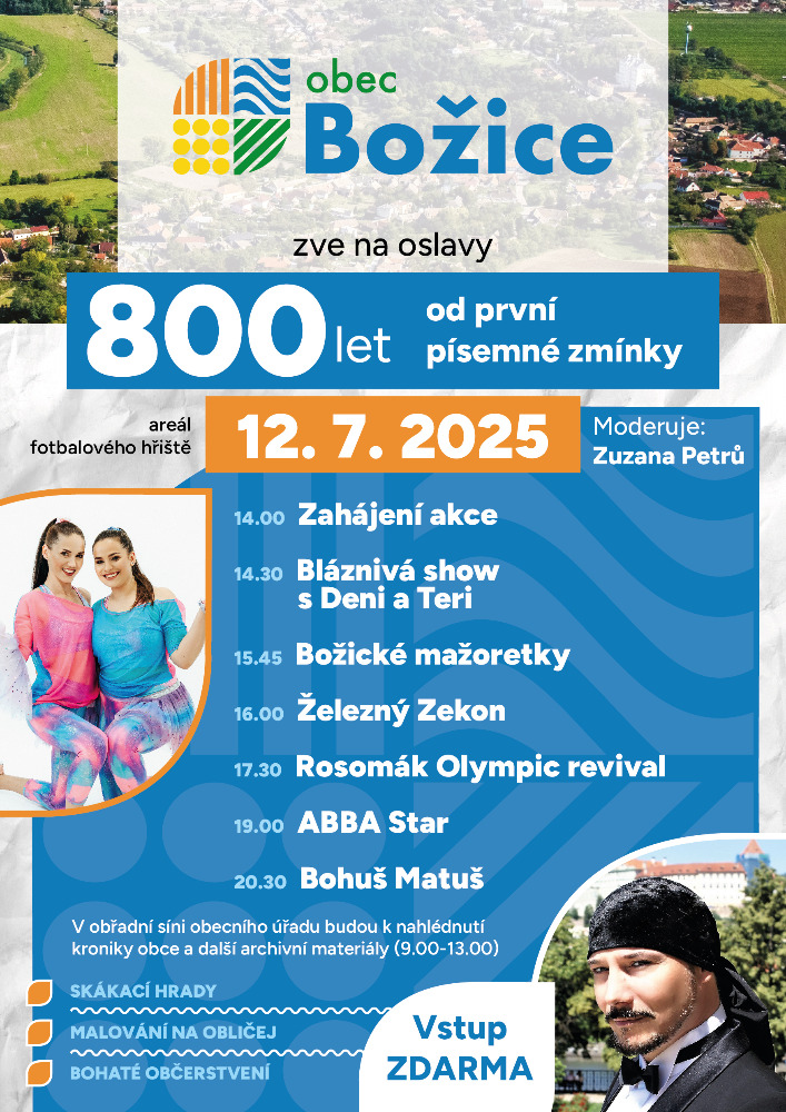 Plakát k akci Oslavy Božice